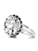 Ring Cubic Zirconia 925 Silver Vintage Unikátní VRC035S